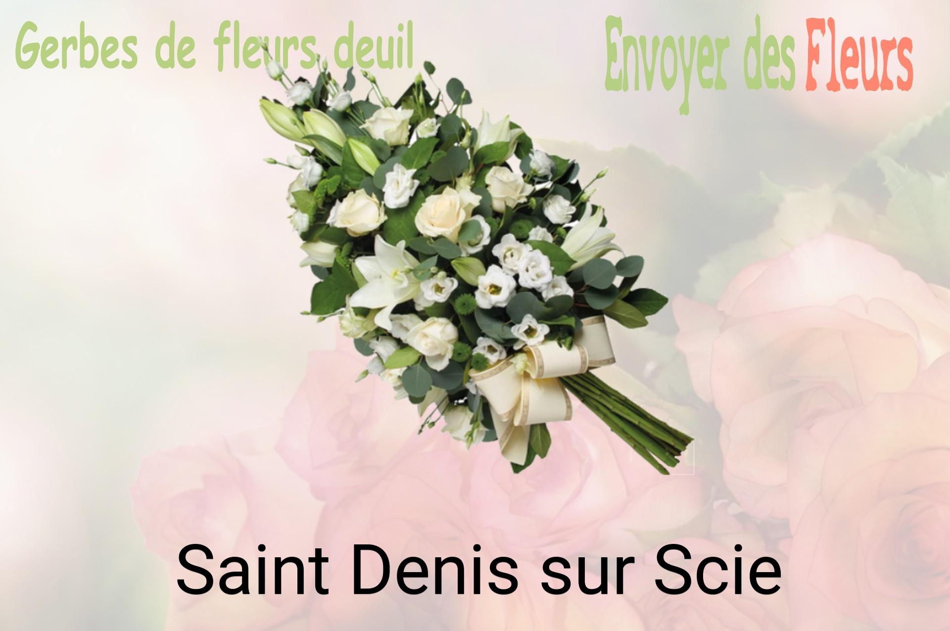 Gerbe de fleurs de deuil livrée à Saint-Denis-sur-Scie